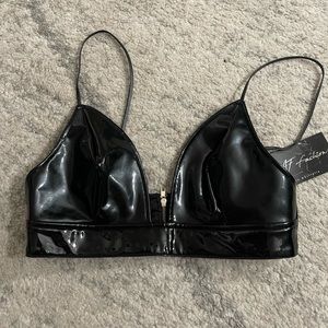 Boutique pleather top